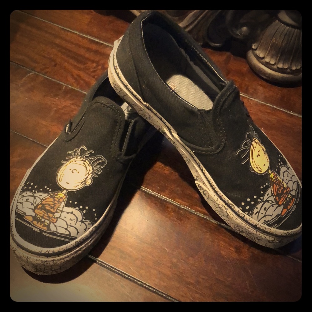 Brand New Kids PEANUTS Pig-Pen Vans Size 2